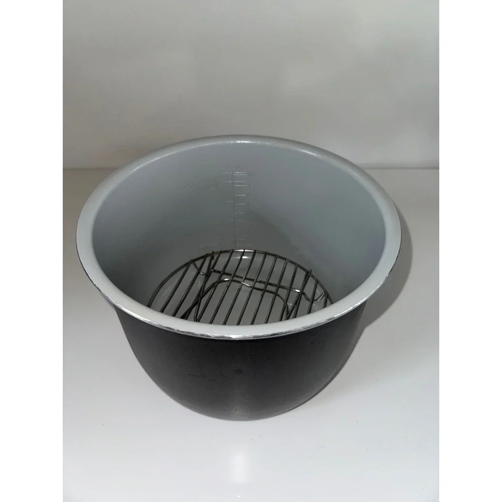 Ninja Foodi 6 Quart Ceramic Inner Pot and Reversible Steam Rack Replacement Set